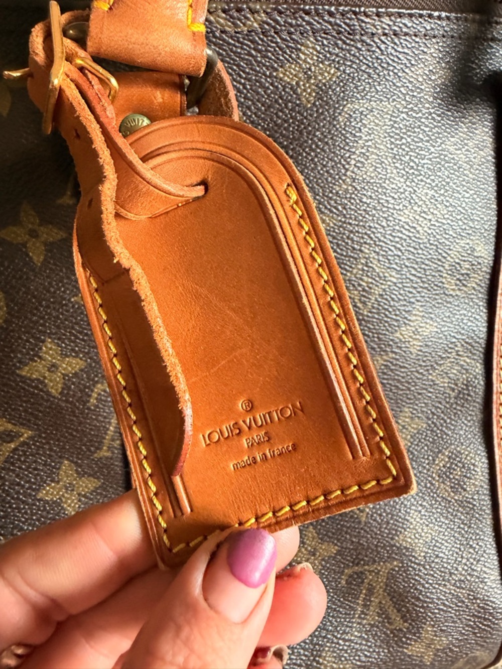 Louis Vuitton Monogram Canvas Travel Duffel Bag in Brown and Tan - Picture 2 of 14